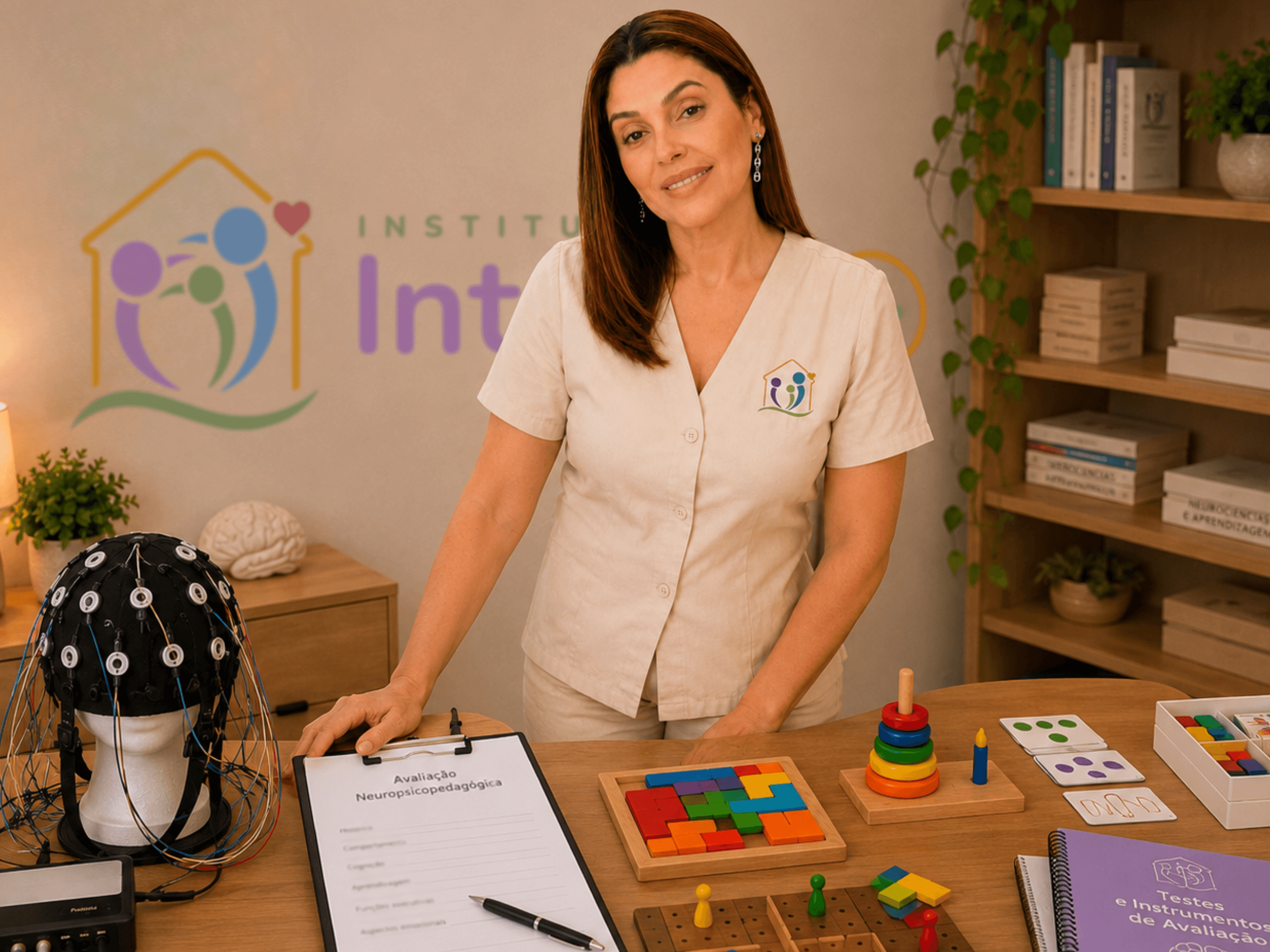 Sessão de neurofeedback no Instituto Integra+